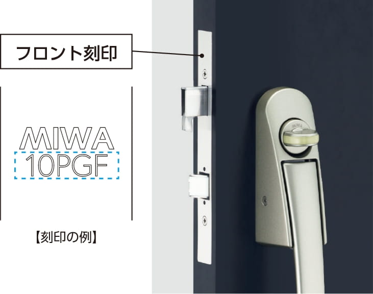 フロント刻印の例