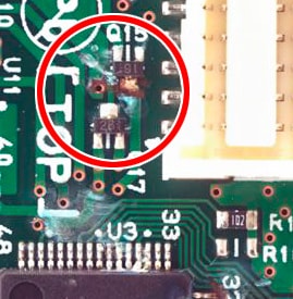 腐食した電子基板の写真